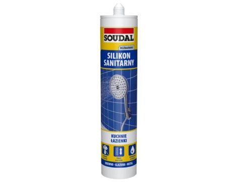 SOUDAL SILIKON SANITARNY BEZBARWNY 280 ML 137549